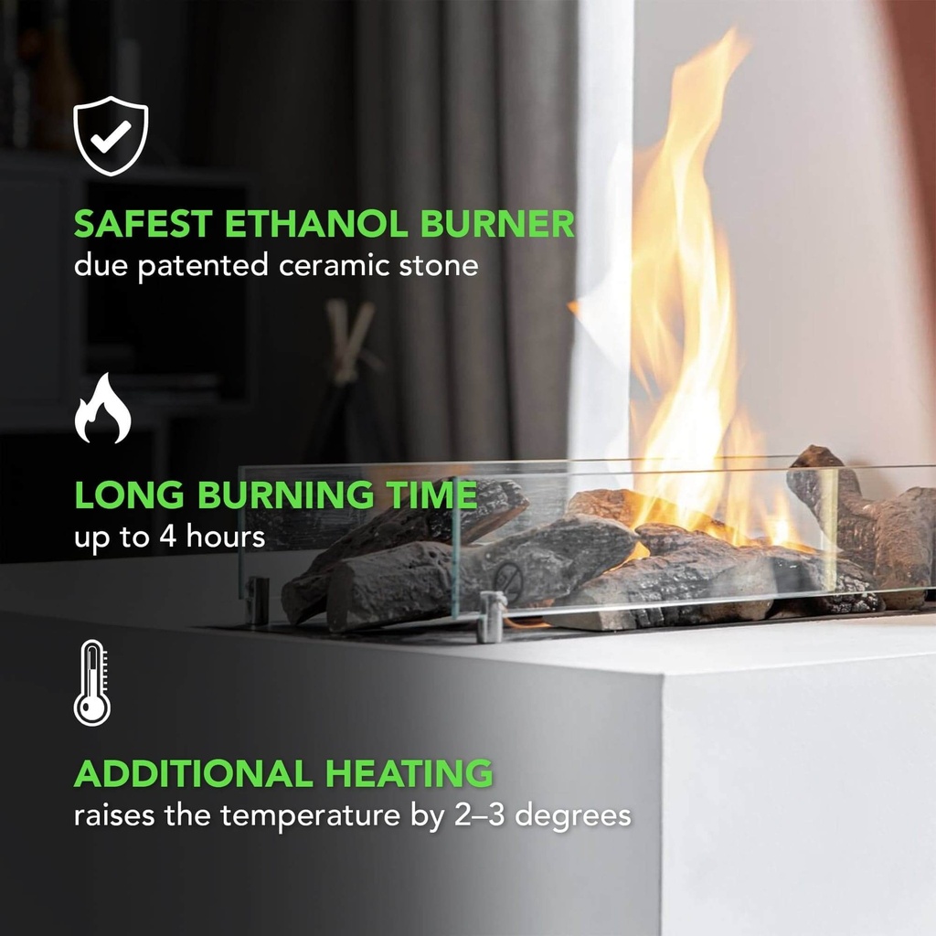 Xaralyn Milano tunnel fireplace - design fireplace